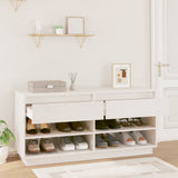 Schoenenkast 110X34X52 Cm Massief Grenenhout