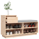 Schoenenkast 110X34X61 Cm Massief Grenenhout