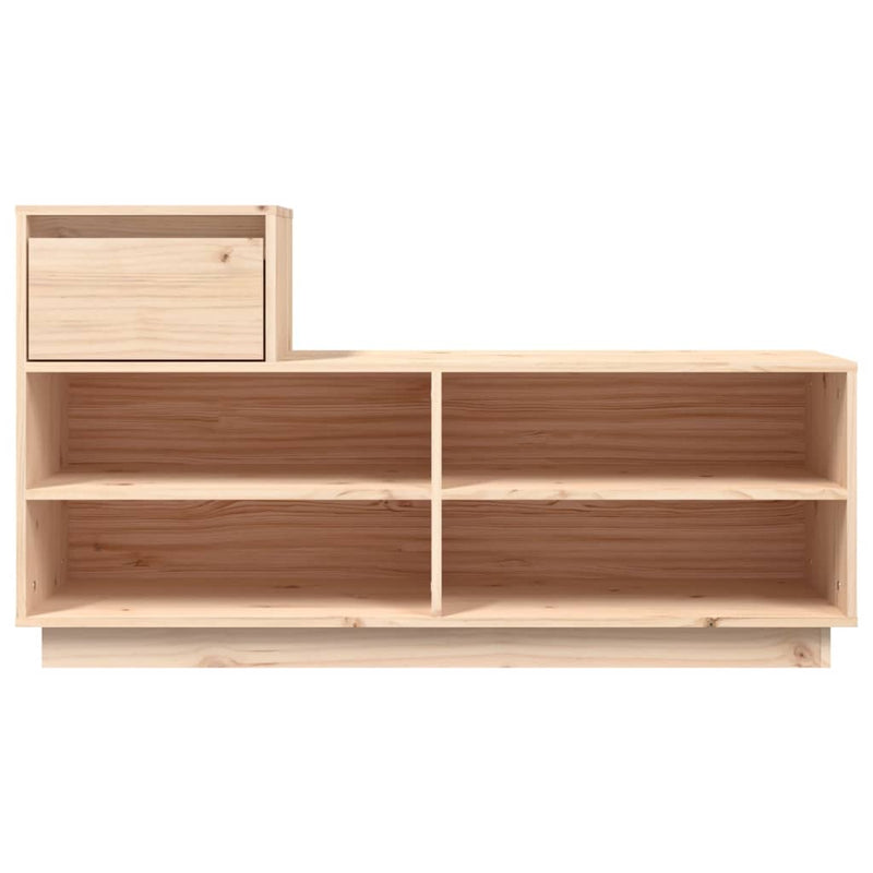 Schoenenkast 110X34X61 Cm Massief Grenenhout