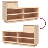Schoenenkast 110X34X61 Cm Massief Grenenhout