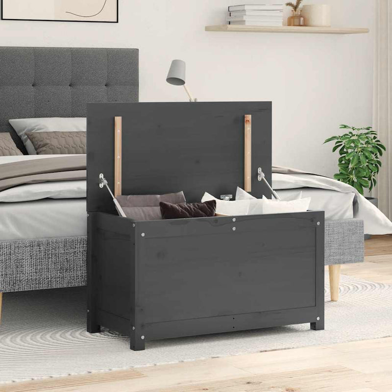 Opbergbox 60X32X45,5 Cm Massief Grenenhout