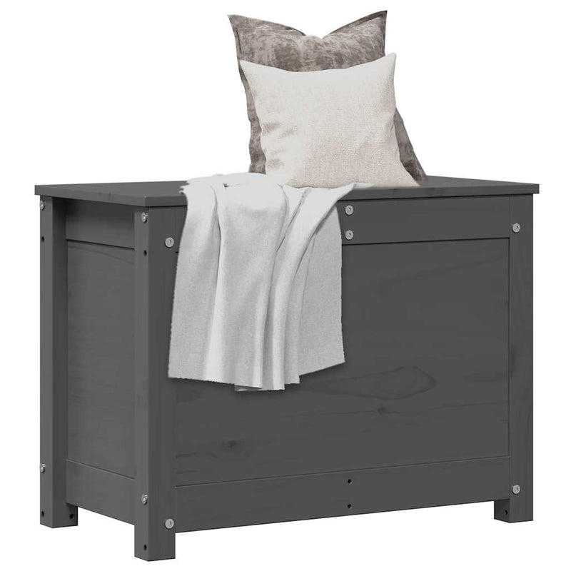 Opbergbox 60X32X45,5 Cm Massief Grenenhout