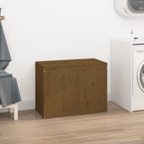 Wasmand 88,5X44X66 Cm Massief Grenenhout