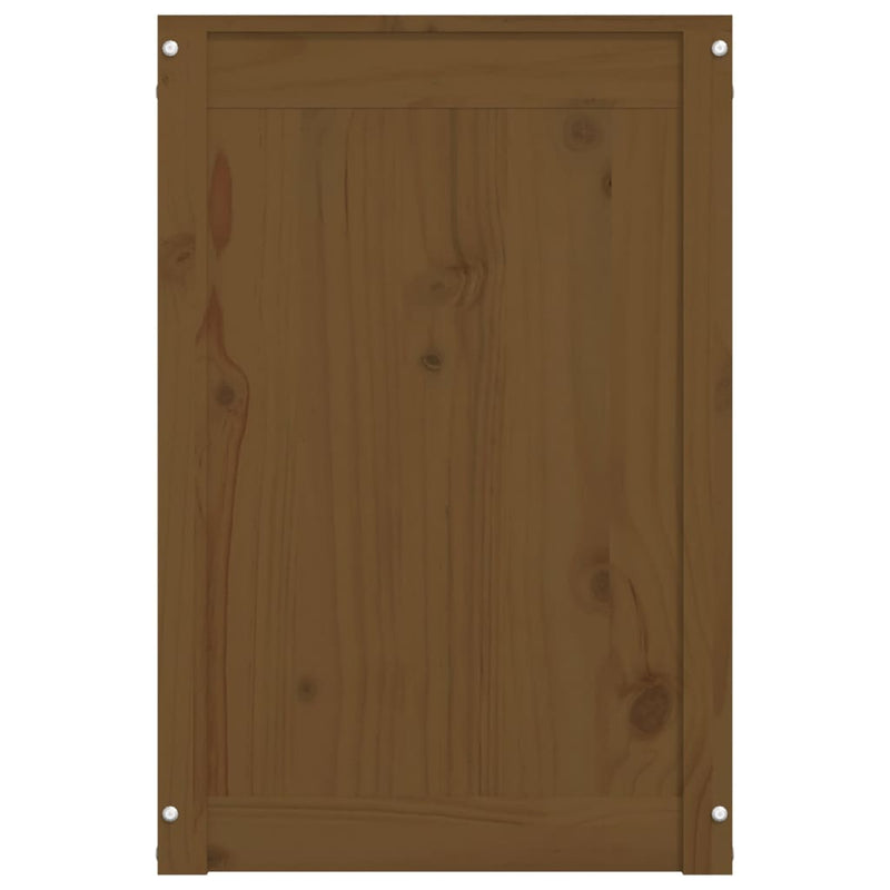 Wasmand 88,5X44X66 Cm Massief Grenenhout