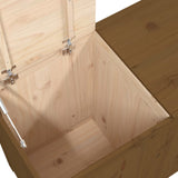 Wasmand 88,5X44X66 Cm Massief Grenenhout