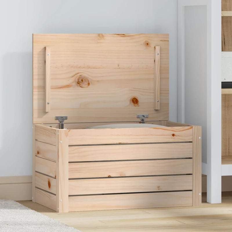 Opbergbox 109X36,5X33 Cm Massief Grenenhout