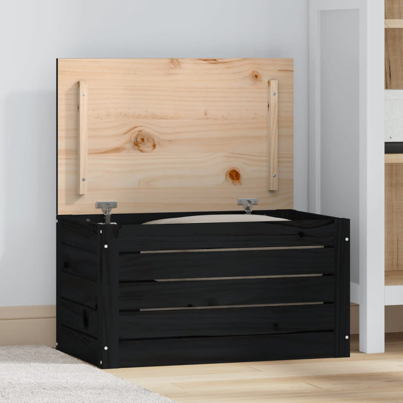 Opbergbox 109X36,5X33 Cm Massief Grenenhout