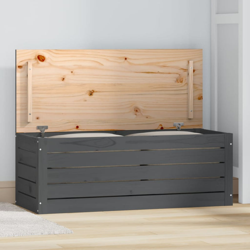 Opbergbox 109X36,5X33 Cm Massief Grenenhout