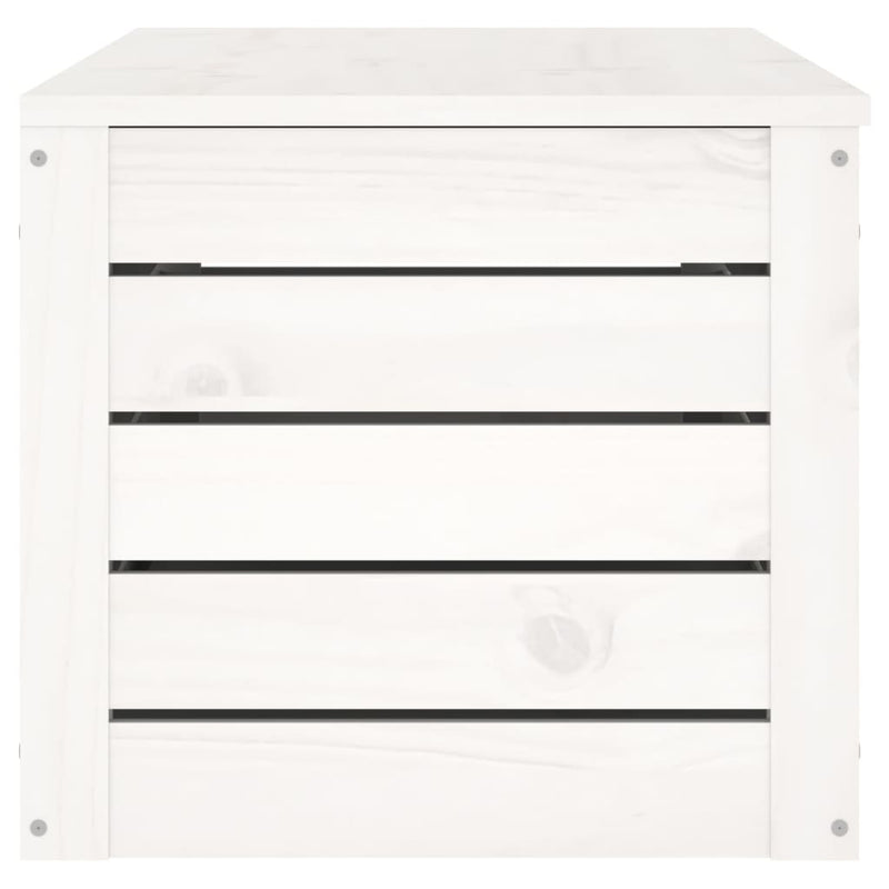 Opbergbox 109X36,5X33 Cm Massief Grenenhout