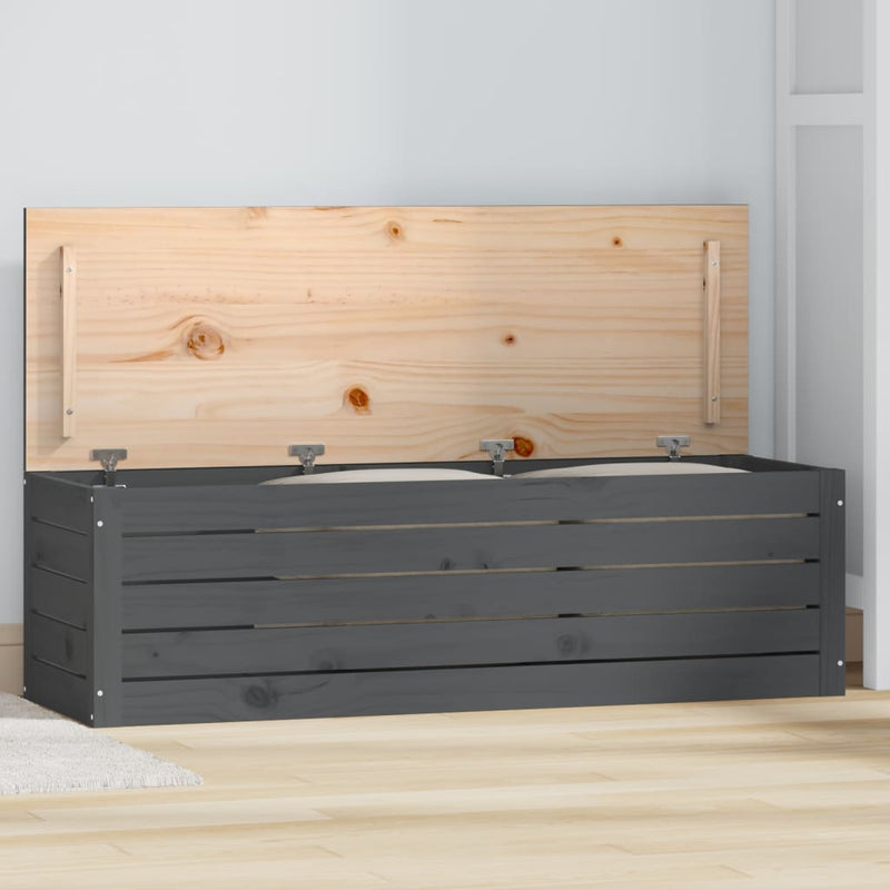 Opbergbox 109X36,5X33 Cm Massief Grenenhout