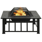Vuurplaats Met Pook Xxl 79X79X46,5 Staal