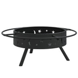 Vuurplaats Met Pook Xxl 70 Cm Staal