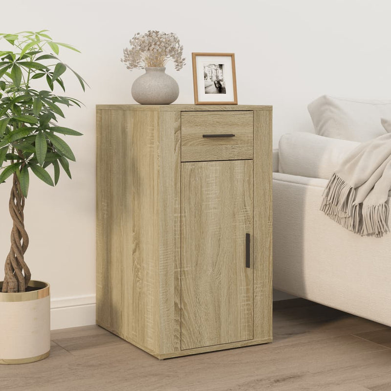 Bureaukastje 40X49X75 Cm Bewerkt Hout Eikenkleurig