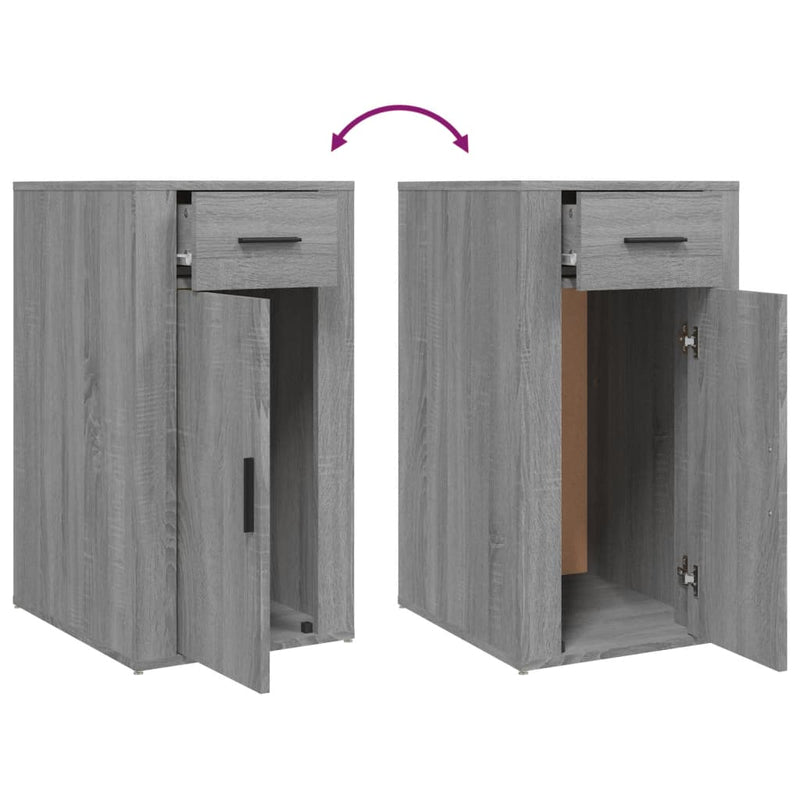Bureaukastje 40X49X75 Cm Bewerkt Hout Eikenkleurig