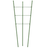 Plantensteunen Met 3 Ringen 75 Cm Staal Groen