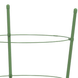 Plantensteunen Met 3 Ringen 75 Cm Staal Groen