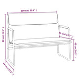 Bankje 100X64X80 Cm Kunstleer
