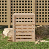 Compostbak 63,5X63,5X77,5 Cm Massief Grenenhout Grijs