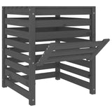 Compostbak 63,5X63,5X77,5 Cm Massief Grenenhout Grijs
