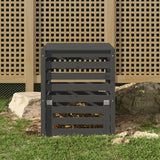 Compostbak 63,5X63,5X77,5 Cm Massief Grenenhout Grijs