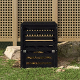 Compostbak 63,5X63,5X77,5 Cm Massief Grenenhout Grijs