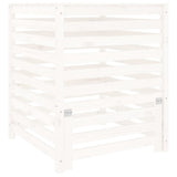 Compostbak 82,5X82,5X99,5 Cm Massief Grenenhout Wit