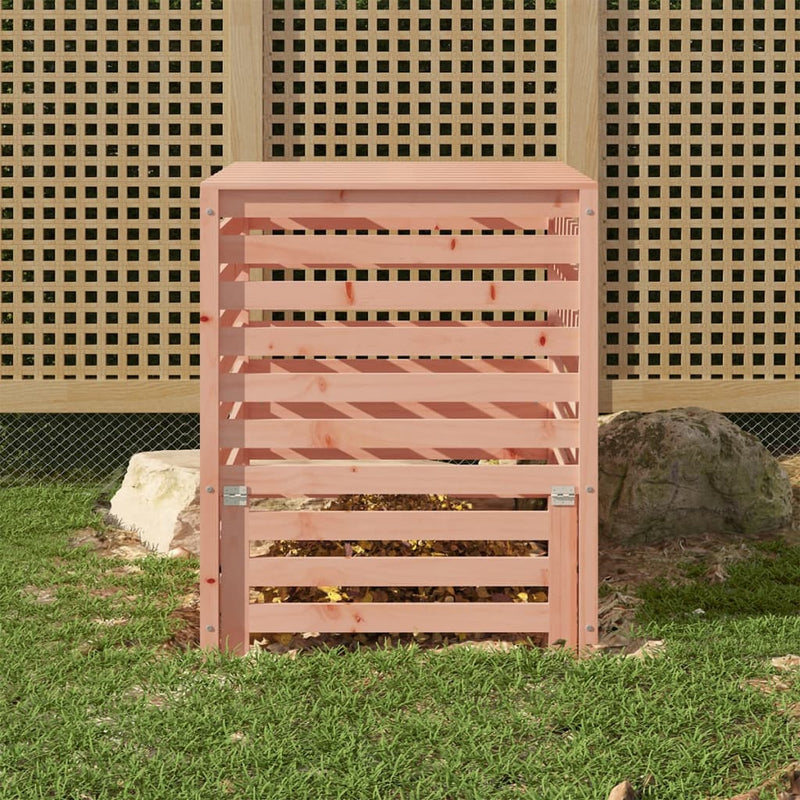 Compostbak 63,5X63,5X77,5 Cm Massief Grenenhout Grijs