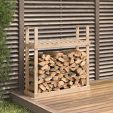 Haardhoutrek 110X35X108,5 Cm Massief Grenenhout Wit