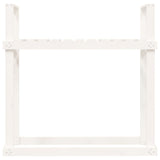 Haardhoutrek 110X35X108,5 Cm Massief Grenenhout Wit