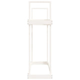 Haardhoutrek 110X35X108,5 Cm Massief Grenenhout Wit