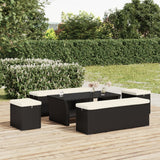 Hocker Met Kussen 40X30X40 Cm Poly Rattan