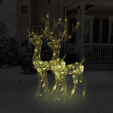 Kerstversiering Rendier 90 Led's Acryl Warmwit