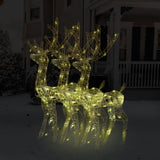 Kerstversiering Rendier 90 Led's Acryl Warmwit