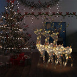Kerstversiering Rendier 140 Led's 120 Cm Acryl Meerkleurig Multikleur