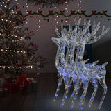 Kerstversiering Rendier 140 Led's 120 Cm Acryl Meerkleurig Multikleur