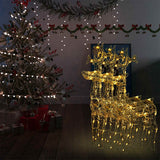 Kerstversiering Rendier 90 Led's Acryl Warmwit