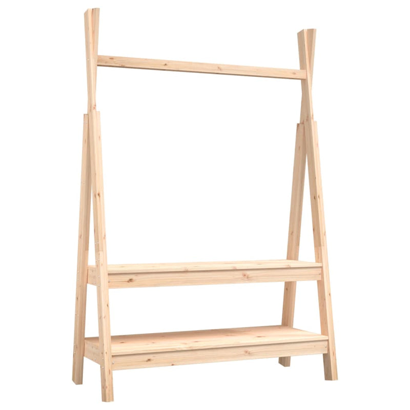 Kledingrek 100X45,5X150 Cm Massief Grenenhout