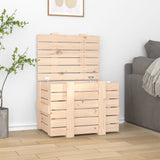 Opbergbox 91X40,5X42 Cm Massief Grenenhout