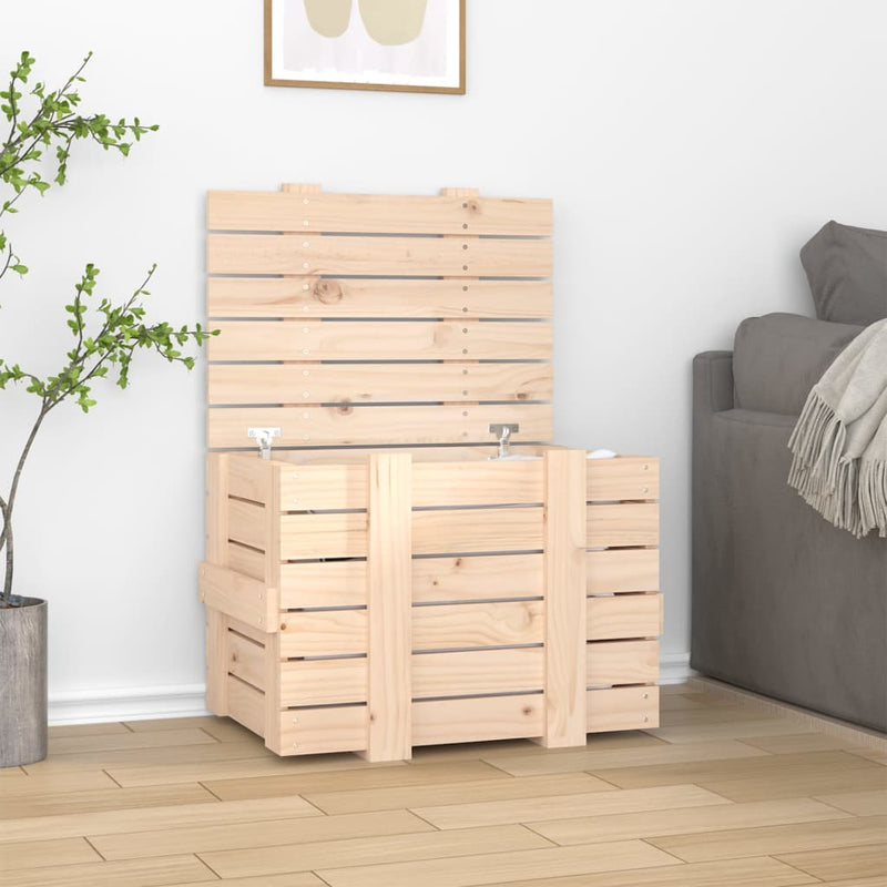 Opbergbox 91X40,5X42 Cm Massief Grenenhout