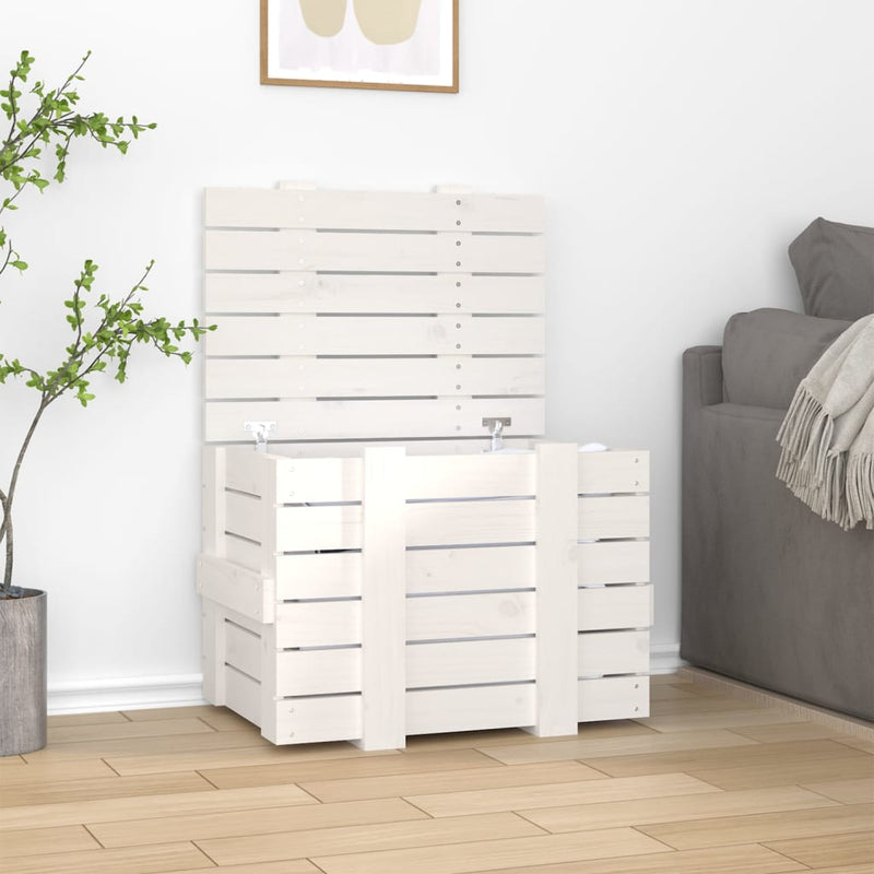 Opbergbox 91X40,5X42 Cm Massief Grenenhout