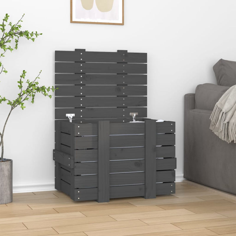 Opbergbox 91X40,5X42 Cm Massief Grenenhout