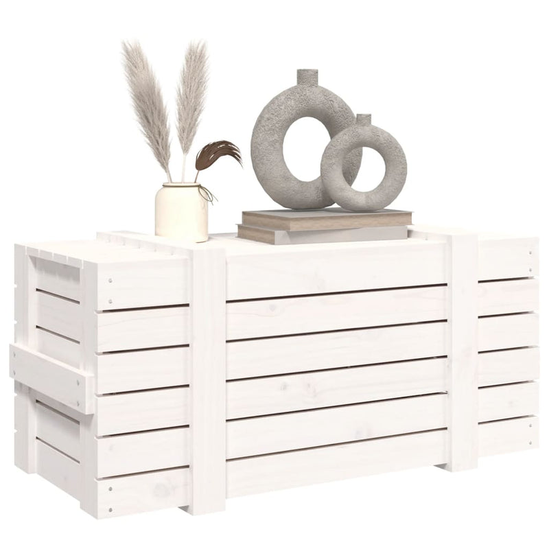 Opbergbox 91X40,5X42 Cm Massief Grenenhout