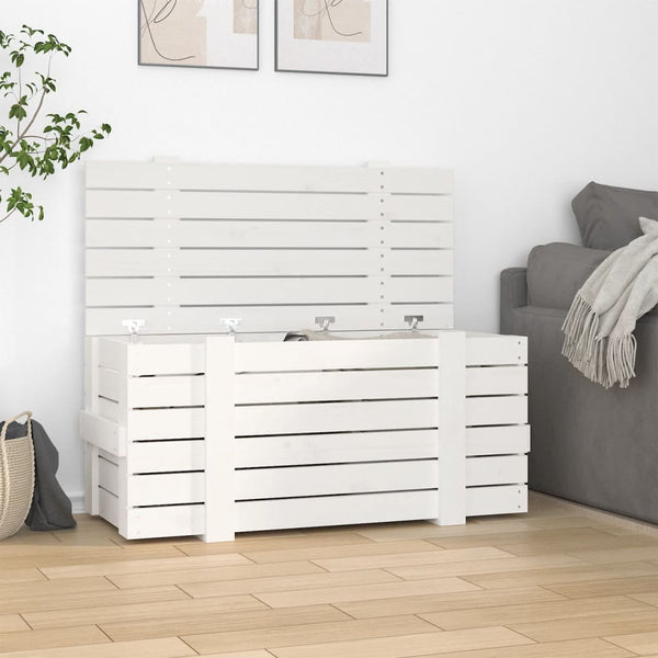 Opbergbox 91X40,5X42 Cm Massief Grenenhout