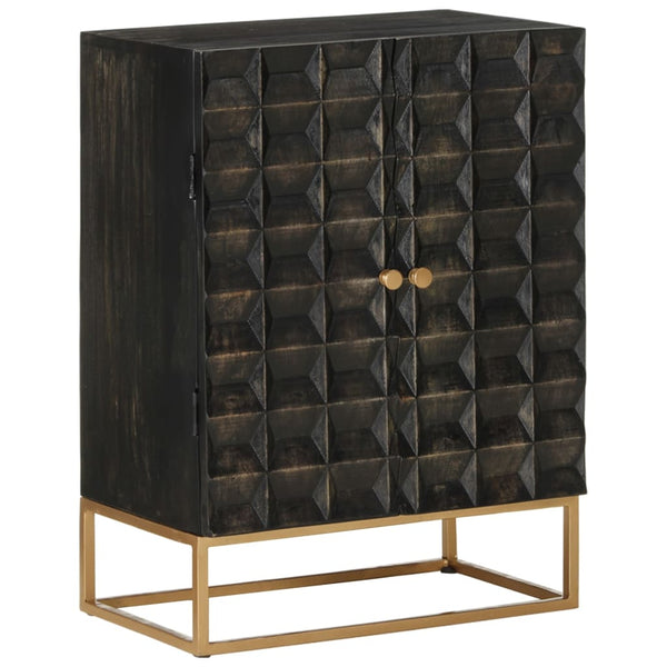 Dressoir Massief Mangohout En Ijzer Zwart