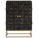 Dressoir Massief Mangohout En Ijzer Zwart