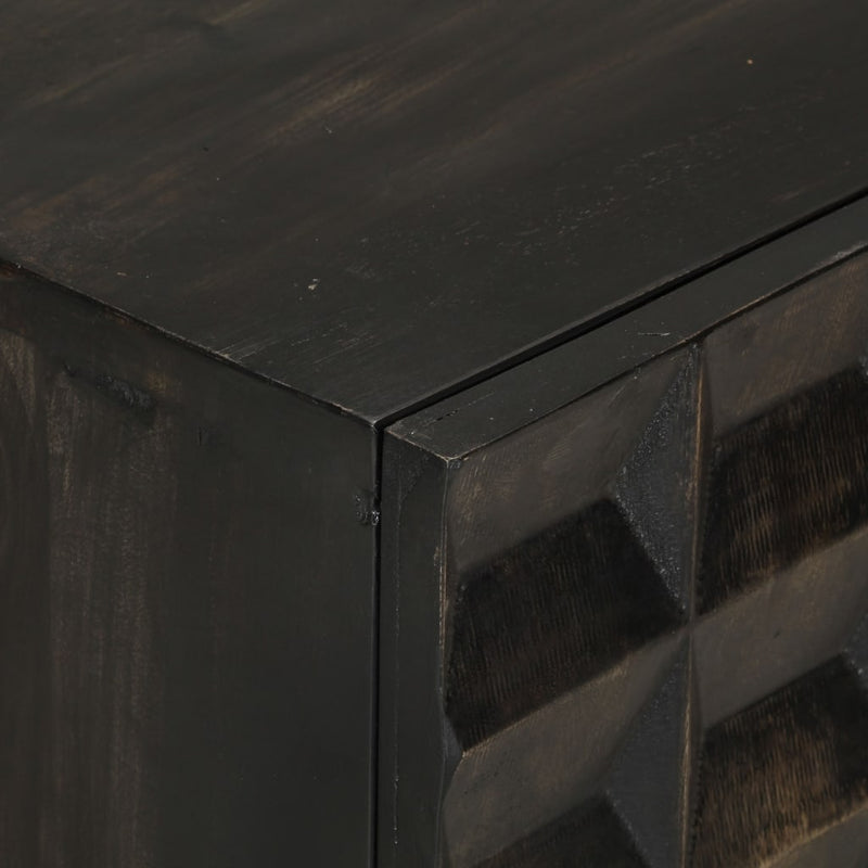 Dressoir Massief Mangohout En Ijzer Zwart