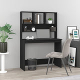 Bureau Met Schappen 102X45X148 Cm Bewerkt Hout Kleur