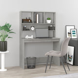 Bureau Met Schappen 102X45X148 Cm Bewerkt Hout Kleur