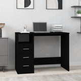 Bureau Met Lades 102X50X76 Cm Bewerkt Hout Kleur