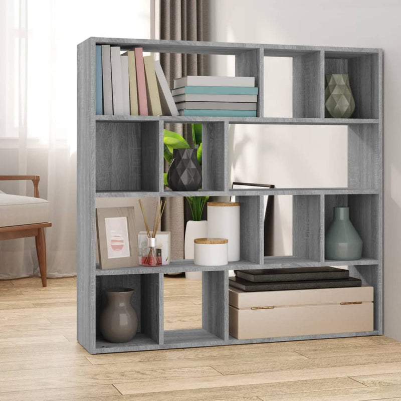 Boekenkast/Kamerscherm 105X24X102 Cm Artisanaal Eikenkleur